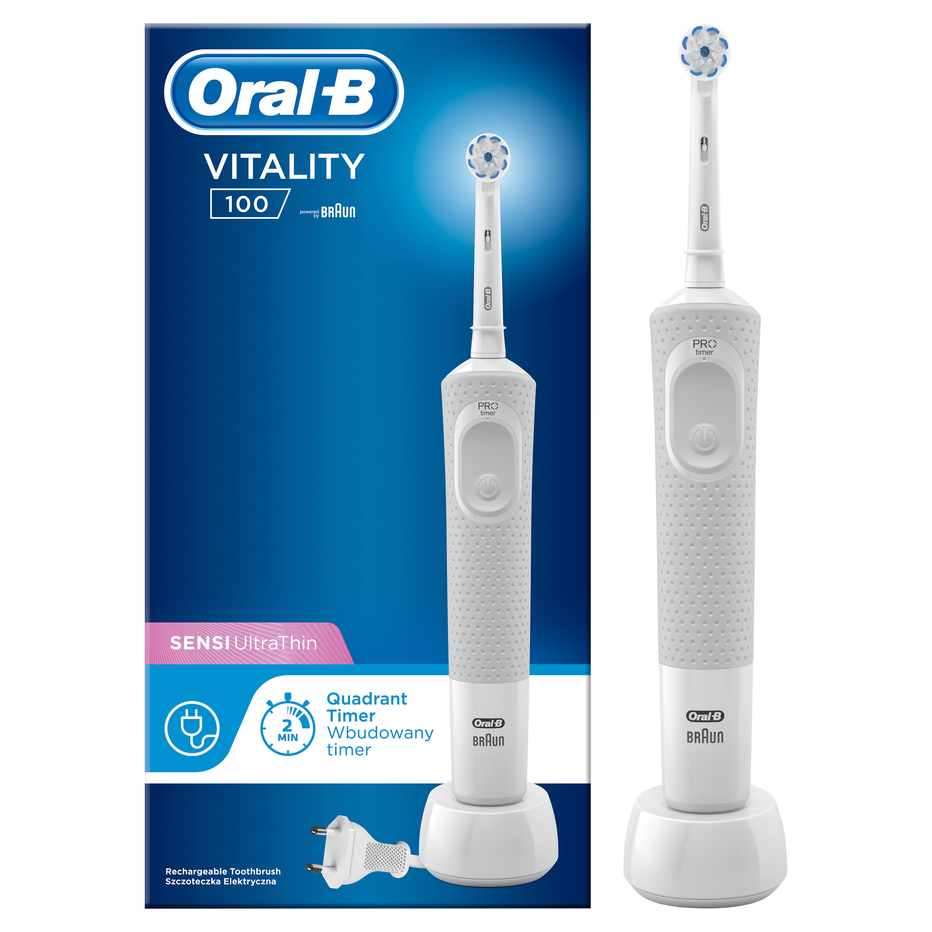 ORAL-B D100 Vitality Sensi elektromos fogkefe