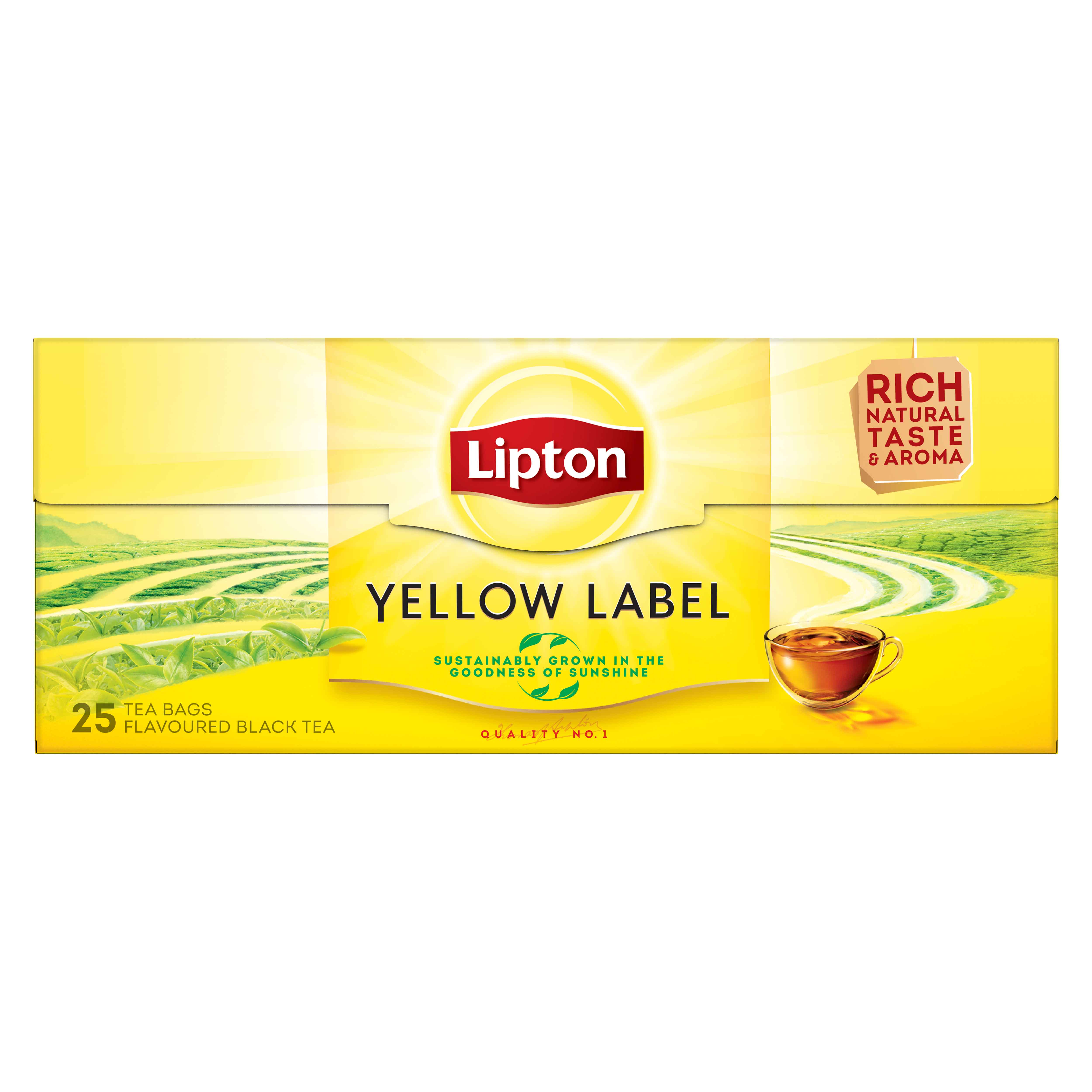 LIPTON Yellow Label fekete tea, 25 filter